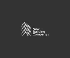 the new building company logo on a dark background