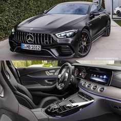 the inside and outside view of a mercedes c - class coupe