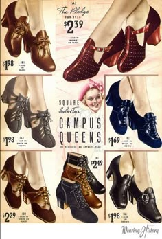 1950 Shoes Women, 1950s Women's Shoes, 1930s Shoes For Women, 1930 Shoes, 1940 Shoes, 1938 Fashion, 40s Shoes, 1930s Shoes, 1950s Shoes