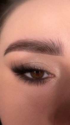 Brown Makeup Green Eyes, Makeup Inspo For Black Dress, Simple Makeup Looks For Black Dress, Homecoming Makeup Brown Eyes, Prom Makeup For Brown Eyes Smokey, Formal Makeup Smokey Eye, Makeup Homecoming Ideas, Subtle Dark Eye Makeup, Make Up For Hoco