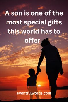 a person holding the hand of a child's hand while they are silhouetted against a sunset