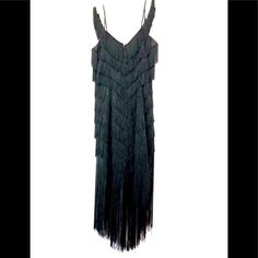 Vintage 80s /20s Excellent Condition Worn Only One Time 3” Rayon Double Twist Fringe Freely Sways Around V Neck Front& Back Creating V Pattern Ending In Handkerchief Hem W 15”Long Fringe From Dress Edge. Spaghetti Straps W Multi Position Fringe Strap.Fully Lined, 14” Zip. Dress Is 21” From Under Arm To Side Hem Edge& 35” From Top Of Shoulder To Centerpoint Of Hem Edge Does Not Include The Fringe Below. Worn 1 X Like New! Non-Smoker Non-Self Tanner No Pets No Damage. Makes Great 20s Flapper Costume With Accessories As Pictured The Separate Listing Sold Separately. A Steal At The Original Price Bust 34” Waist 26”. Original Owner. Same Day Shipping. Bundle And Save. Thank You F 20s Flapper Costume, 20s Flapper, Double Twist, Flapper Costume, From Dress, Long Fringe, Long Fringes, Zip Dress, Self Tanner