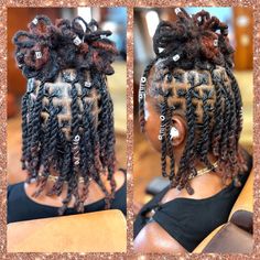 Two Strand Twist Locs With Weave, Two Strand Twist Ponytail Locs, Double Twist Loc Styles, Two Strand Ponytail Locs, Barrel Twist And Two Strand Locs, Hightop Dreads Two Strand Twist, Petal Bun Loc Styles, Loc Petal Bun Half Up Half Down, Petal Bun Locs