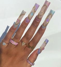 3d Chrome, Nails Yellow, Weak Nails, Long Acrylic Nails Coffin, Long Square Acrylic Nails, Bling Acrylic Nails