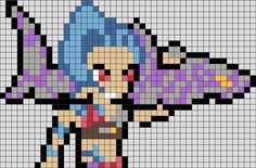 Jinx Jinx Game, Niche Interests, Pixel Art Minecraft, League Of Legends Poster, Pixel Art Designs, Modele Pixel Art, 8 Bit Art, Pixel Beads