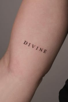 50+ One-Word Tattoo Ideas That Will Make You Want to Get Inked|Find the perfect one-word tattoo for you with this list of 50+ ideas, including words that represent love, strength, courage, and One Tattoo Word, Tattoo Fonts Print, Simple Text Tattoos For Women, Unique Font Tattoo, Thick Cursive Tattoo, Dainty Fonts For Tattoos, Divine Lettering Tattoo, Chosen One Golden One Only One Tattoo, Tattoo Fonts All Caps