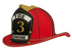 a fireman's hat with the number 3 on it