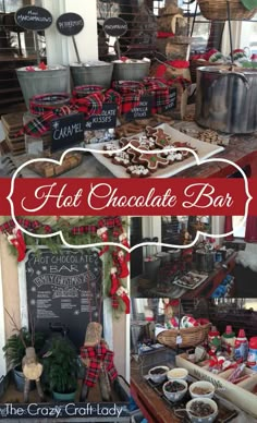 hot chocolate bar at the crazy crockery shop