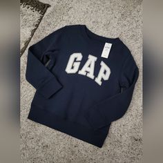 Gap Boys Navy Blue Sweater Size 5 Years Nwt!! Very Soft Inside Fleece Lining. Smoke Free Home Be Sure To Check Out My Store For More Great Gap Clothes And Other Name Brands! Thanks :) Gap Long Sleeve Top With Letter Print, Gap Clothes, Pink Fuzzy Jacket, Half Sweater, Drippy Fits, Gap Outfits, Blue Boy, Navy Blue Sweater, Knitted Hood