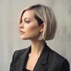 40 Low maintenance short haircuts To Make Life Easy Very Short Bob Hairstyles, Low Maintenance Short Haircut, Sleek Bob Hairstyles, Short Hair Images, Hair Curling Tips, Blonde Bob Hairstyles, Beauty Of Simplicity, Low Maintenance Haircut, Haircut Types