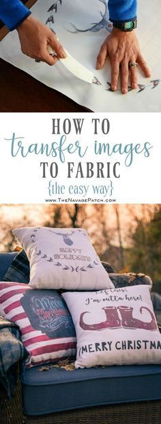 how to transfer images to fabric the easy way