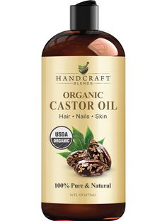 PRICES MAY VARY. 100% PURE & NATURAL CASTOR OIL ORGANIC – Our USDA organic castor carrier oil is used for essential oils mixing, hair care skin care, aromatherapy massage and has endless uses. Expeller-Pressed and Hexane-Free. HAIR GROWTH OIL – Castor Oil helps moisturize and strengthen hair follicles locking in moisture in hair shaft for healthier looking hair. A moisturizing hair oil for women and men, is good for all hair types. CASTOR OIL FOR EYELASHES AND EYEBROWS – Castor oil is full of nu Natural Lash Growth, Moisturizing Hair Oil, Castor Oil Eyelashes, Natural Skin Moisturizer, Pure Castor Oil, Eyelashes And Eyebrows, Castor Oil For Hair Growth, Oil For Hair Growth, Castor Oil For Hair