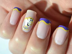 Little Mermaid Nails, Cute Easy Nail Designs, Belle Nails, No Chip Nails