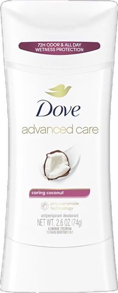 Stay fresh, dry and relaxed every day with Dove Advanced Care Antiperspirant Deodorant Caring Coconut 2.6 oz. Its delicious yet delicate coconut scent is matched with a gentle 0% alcohol (ethanol) formula for soft, smooth underarm skin that stays dry and fresh throughout the day - and the night. You can enjoy excellent underarm care with Dove Caring Coconut. The coconut-scented antiperspirant deodorant formula contains Dove NutriumMoisture and ¼ moisturizers. The formula helps to give soft, smooth underarm skin, and can even help reduce the irritation that frequent shaving may cause. With up to 48 hours of antiperspirant protection, it'll keep you fresh anywhere, anytime. As with all Dove Advanced Care deodorants, the formula is alcohol (ethanol) free. Dove Caring Coconut Deodorant combine Smooth Underarm, Coconut Deodorant, Underarm Care, Coconut Scent, Personal Care Products, Antiperspirant Deodorant, Stay Fresh, Antiperspirant, Care Products