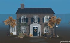 ❗️IF REPOST GIVE CREDITS❗️bloxburgbuild, roblox, bloxburg, aesthetic, custom, buildinspo, bloxburgdesign, bebaboid, build, building inspo, fall, autumn, autumnal, halloween, pumpkin, gardening, farmhouse, bloxburg house, house speedbuild Bloxburg Haunted House Ideas, Farmhouse Bloxburg House, Autumn Bloxburg House, Bloxburg Suburban House, Bloxburg Halloween House, Roblox Bloxburg Aesthetic, Fall Bloxburg Houses, Bloxburg Winter House, Fall House Exterior