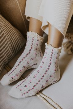 These waffle knit socks are the definition of a must-have. Designed with textured floral embroidery and crochet lace accenting the ankles. You can pair these cozy socks with any boots for a trendy fall look! Athleisure Mom, Platform Slip Ons, Mom Accessories, Ankle Socks Women, Sock Game, Cozy Socks, Trendy Fall, Capri Blue, Ankle Socks