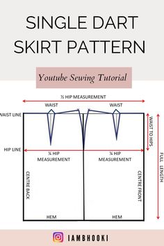 #sewingprojects #sewing #diy #skirtpattern #patterns #youtube #youtubetutorials #sewingtutorials #darts #diyprojects #sewingmachine Sewing Photography, Fashion Sewing Tutorials, Couture Sewing Techniques, Sewing Diy, Sewing Skirts, Pattern Tutorial