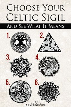 the celtic symbols and their meanings are shown in this book, which shows how to choose what