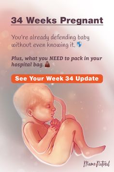 a baby with the text, see your week's pregnant