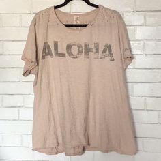 Magnolia Pearl Aloha T. Boyfriend Cut. Please See Last Pic For Item Description. This Brand Intentionally Has Fading, Holes, Fraying, Etc. Pearl Tops, Boyfriend Cut, Magnolia Pearl, Pearl Cream, Magnolia, Product Description, Womens Tops, Tops & Tees, Cream