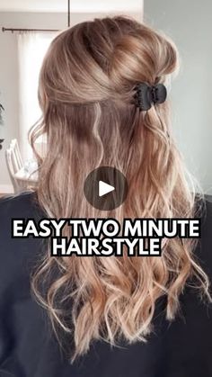 112K views · 5.7K reactions | Hi friend, you’ll want to save this easy two minute hairstyle! 💁🏼‍♀️

In case you’re here, hello, I’m Mandi! 💁🏼‍♀️ I’m here to help you easily style, grow and maintain your hair so you can fall in love with it again. 🫶🏻 

Drop HAIR GOALS below for a 🆓 custom hair consult and I’ll dm you a personalized hair care regimen and routine straight to your inbox specific to your hair type, goals and needs 🙌🏻

#hairtutorials #hairtutorial #hairstyle #hairhack #halfup #halfuphalfdownhairstyle #halfuphalfdown #clawclip #clawcliphairstyle #easyhair #easyhairstyles | Easy Hair Tutorials | Hairstyles | Hair Growth Hair Care Regimen, Hair Tutorials Easy, Easy Hair, Ponytail Styles, Easy Hairstyles For Long Hair, Hair Tutorials, Half Up Half Down, Hair Updos