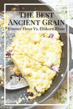 the best ancient grain recipe for summer flour or elkorn flour with blueberries and cranberry sauce