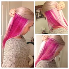 Pravana wild orchid. Pravana magenta. White hair. Pink hair. Blonde and pink. White and pink hair. Pastel Pink Hair Color, Tan Skin Blonde Hair, Hair Color Rose Gold, Pastel Pink Hair, Pretty Hair Color, Hair Color Pink, Wild Orchid, Penteado Cabelo Curto