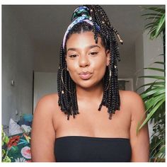 Braids With Gold Accessories, Short Box Braid, Natural Afro Hairstyles, Cute Box Braids Hairstyles, Twist Braid Hairstyles