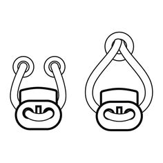 a pair of monkey head cliparts on a white background with black and white lines