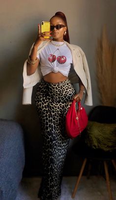 Cherry Cola, Spring Outfit, Fashion Inspo Outfits, Spring Outfits, Animal Print, Outfit Ideas, Cherry, Fashion Inspo