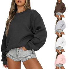 qolati Womens Sweatshirts Long Sleeve Crewneck Oversized Pullover Sweaters Casual Comfy Fall Fashion Outfits Y2k Clothes 2023 Size Question: QI normally wear size Medium and i've a little worry about the szie, which size should i order? Awe are Asian Size,run smaller than US size,so i will suggest you choose one size or two size larger than you usual size, it will be more relax and comfortable. Product Information: Season:Four Seasons Gender:Women Occasion:Home,Daily Material:Polyester Style:Casual,Fashion Sleeve Length:Long Sleeve Fit:Fits ture to size Thickness:Standard How to wash:Hand wash Cold,Hang or Line Dry What you get:1PC Women Tops Size: 2XL.  Color: Multicolor. Fashion Outfits Y2k, Cute Fall Fashion, Womens Oversized Sweatshirts, Clothes Teen, Women Fall Tops, Oversized Pullover Sweaters, Ladies Coat, Tunic Tops Casual, Womens Sweatshirts