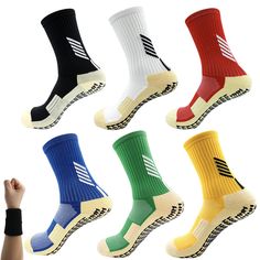 PRICES MAY VARY. VERSATILE | Recommend! Good gift for trainers school practices, club, football, rugby, soccer, hockey tube, hiking, cycling, running, walking and the team needed socks for training. ANTI-SLIP SPORTS SOCKS | The rubber pad at the bottom can increase the friction between foot and socks; socks and shoes or ground; enhance the grip and make exercise safer. Effectively protects your little boys from falling down when they play. PREMIUM QUALITY MATERIAL AND FUNCTIONALITY | Formed from Club Football, Girls Football, Football Socks, Basketball Socks, Trampolines, Football And Basketball, Sports Socks, Kids Socks, Sport Socks