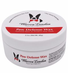 Paw Defense Wax - Soothes, Moisturizes and Protects Dog's Paw Pads Spa Product Warren London Dog Paw Lotion, Dry Dog Paws, Dog Paw Cream, Dog Paw Wax, Paw Cream, Dog Paw Protection, Dog Balm, Dog Paw Balm, Paw Wax