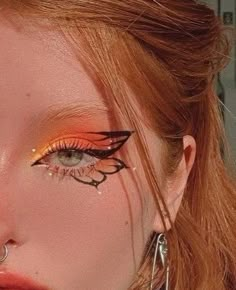 Drag Make-up, Butterfly Makeup, Cute Eye Makeup, Ethereal Makeup, Dope Makeup