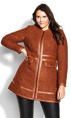 Plus Size Arabella Sexy Red Coat Coat Sewing Pattern, Coat Sewing, Frilly Top, Coat Pattern Sewing, Chic Coat, Plus Size Winter, Plus Size Coats, Red Coat, Chic Woman