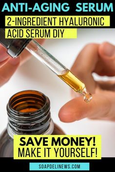 DIY Hyaluronic Serum. Save money on your anti-aging skin care products by making your own! With as few as 2-ingredients you can make your own DIY hyaluronic acid serum. Or add a few more ingredients for a power packed vitamin C serum! Learn about hyaluronic serum benefits and how to add homemade skin care products to your daily anti-aging beauty regimen and natural skin care routine. An inexpensive beauty hack to up your anti-aging skin care regimen using homemade beauty products. #antiaging Hyaluronic Acid Serum Recipe, Homemade Skin Care Products, Serum Recipe, Diy Serum, Serum Benefits, Natural Anti Aging Skin Care, Ear Health, Hyaluronic Serum