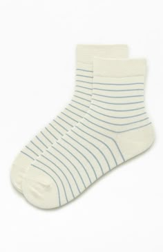 Step into comfort and style with the Light Blue Striped Ankle Socks from John Galt. These playful socks feature a classic striped pattern, adding a touch of flair to your everyday wardrobe.


	Striped ankle socks
	Soft ribbed fabrication
	One size fits most Trendy Blue Summer Socks, Fun Socks, Light Blue Socks, Soft Comfortable Blue Socks, Cheap Cozy Blue Socks, Aesthetic Socks, Fun Blue Cotton Socks, Socks Aesthetic, Pretty Socks