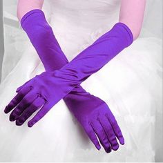 The Winter Wind Is Bitterly Cold, But With It, Your Hands Will No Longer Be Alone. These Gloves Are Not Only An Accessory, But Also An Intimate Care. Size: One Size.  Color: Purple. Gloves Wedding Dress, Wedding Dress Gloves, Prom Gloves, Multicolor Wedding, Purple Gloves, Prom Costume, Costume Gloves, Evening Gloves, Fashion Gloves