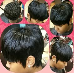 Quick Weave Short Cuts Black Men Haircuts Curly, Black Hairstyles Black Women, Quick Weave Short, Braided Hairstyles Black Women, Curly Hairstyles African, Black Weave Hairstyles, 27 Piece Quick Weave Hairstyles, Black Curly Hairstyles, Hairstyles Black Men