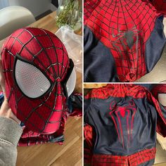 the spider man costume is being made by someone