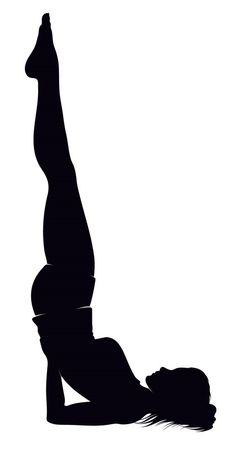 a woman doing a handstand on her stomach