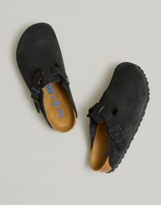 For over 200 years, this quintessential European sandal maker has been without an equal when it comes to übercomfy (and cool) styles you can walk in for hours. Crafted in Germany, these suede clogs have the softest molded footbed with an extra layer of foam.Not sure what your European shoe size is? Our size chart will help you out.Suede upper.Man-made sole.Imported.Madewell.com only. Nike Winter Jackets, Shoe Room, European Shoes, Jordan Shoes Girls, Suede Clogs, Aesthetic Streetwear, Heart Clothes, Fresh Shoes, Shoe Inspo