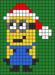 a pixellated image of a yellow and blue character