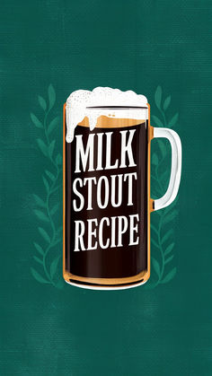 How to Brew Milk Stout: Silky Smooth Pint from Scratch  Milk Stouts, otherwise known as Sweet Stouts, have enticed our palates since the 1800s. This was when milk was blended with dark beer in an effort to make these ales more nutritious.  These sweet libations became popular among the English labors as a pick-me-up during the middle of the day. Beer Float, Dark Beer, German Chocolate Cake, Soda Bottles, Chocolate Syrup, Food Pairings, Beer Brewing