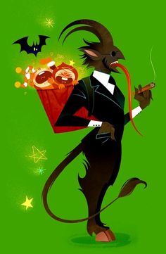 an animal dressed as a magician holding a trick