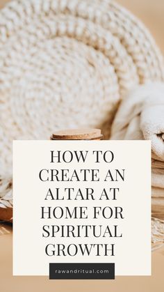 a pile of books with the title how to create an altar at home for spiritual growth