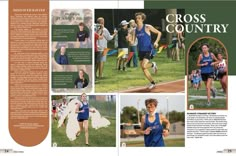 a brochure with photos of people running