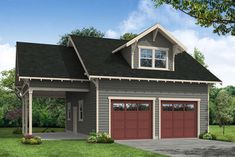 this is an artist's rendering of these garage plans