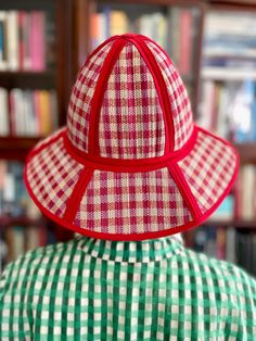 Lorna Murray Folding "Copenhagen" Hat - Red Check — Pittsburgh Mercantile Rust Belt, Hat Collection, Australian Design, Bright Pink, Pittsburgh, Copenhagen, Sun Protection, Home Accessories, Novelty Lamp