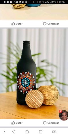 an image of a bottle and cookies on a table with the caption's name below it